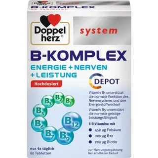 Doppelherz System B-Komplex Tabletten, 60 St. Tabletten