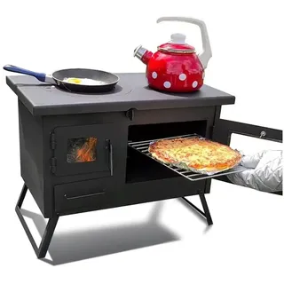 ECOfoxx Grillkamin Gartenherd ERNA - Kochen, Backen und Grillen im Garten - Notkocher