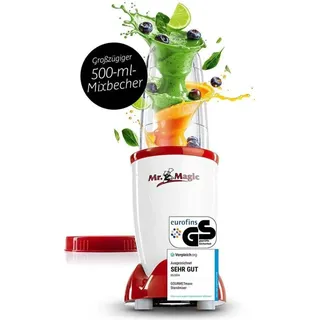 GOURMETmaxx Mr. Magic Standmixer weiß/rot 4 tlg. 250 W