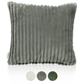 lycce Kissenbezug Deluxe 50 x 50 cm Grau