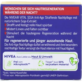 NIVEA Vital Soja Anti-Age Nachtpflege Creme 50 ml