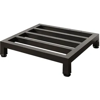 WIGING Metall Blumentopfständerfüße, Feuchtigkeitsbeständig Erhöhung Bodenpaletten, Möbel Geräte Kühlschrank Klimaanlage Untergestell Für Lagerhallen Küchen Geschäfte(Black,50x30x10cm)