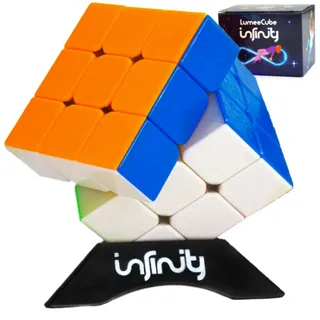 Lumeestar Zauberwürfel Infinity – Speed Cube 3x3 – Magnetic Cube für mentale Herausforderungen – Zauberwürfel 3x3 Inkl. Trainingsanleitung – Magic Cube ideal für Anfänger und Profis