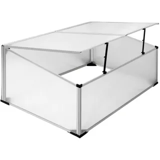ECD Germany Frühbeet Gewächshaus mit Zweiteiliges Dach, 100x60x40 cm,