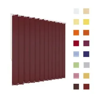 Lamellenvorhang, Lamellen, Vertikallamellen, auf Mass gefertigt, braun