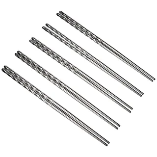 Fackelmann Essstäbchen 23cm 10er Edelstahl,