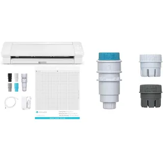 Silhouette America SILH-CAMEO-4-PLUS-5T SILHOUETTE CAMEO 4 PLUS Schneideplotter, Weiß, 38cm Arbeitsbreite & Universalstiftehalter für Silhouette Cameo 4 und Portrait 3