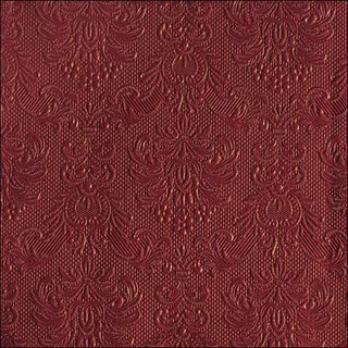 Ambiente Home Servietten Papier 33x33cm Elegance geprägt 15 Stück Bordeaux
