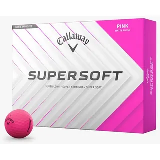 Callaway Supersoft 2025 12 Golfbälle Matt Pink