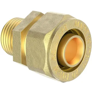 Kirchhoff MS Übergangsstück, blank, 16 mm x 1/2\"AG, Klemmfitting für MSVR,