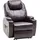 MCombo Relaxsessel 7061 Kunstleder 92 x 109 x 92 Braun elektrisch mit Relaxfunktion
