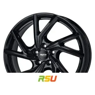 Platin P107 diamant-schwarz 7.5x19 ET40 - LK5/112 ML57.1 Alufelge schwarz