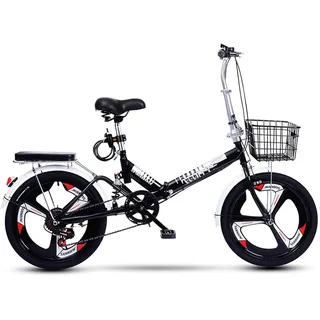 ZHANGshouf Klapprad, Kleines Fahrrad mit Scheibenbremsen und Gangschaltung, für Bergstraßen und Regen- und Schneestraßen, Legierung, Aluminium-Klapprad 20 Zoll