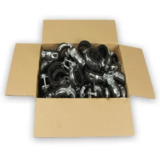 Rohrschelle, Gelenkschelle ganzer Karton mit 100 Stück (Ausführung: für 15-19 mm Rohr-Ø)