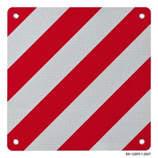 PRO PLUS Warntafel für Italien Fahrradträger 50 x 50 cm Aluminium rot/weiß