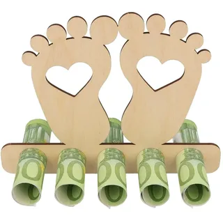 Spruchreif | Geldgeschenk Baby – Originelles Holzgeschenk zur Geburt & Taufe | Geldgeschenke & Gutscheine für Jungen & Mädchen | Perfekt als Baby-Geschenkidee