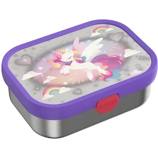 Mepal Campus Edelstahl-Brotdose mit Gabel - Unicorn Glow