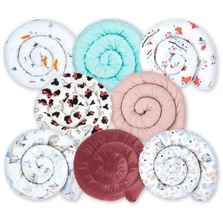 Totsy Baby Seitenschläferkissen Bettschlange Body Pillow 300 cm Kopfkissen lang Bettrolle Schlafkissen Nackenrolle Kissen zufällige Variante Oeko-Tex
