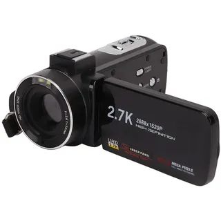 2.7K 48MP Full HD Digital-Videokamera, Videokamera-Camcorder, 3,0-Zoll-IPS-Bildschirm 18x Digitalzoom-Videokamera-Camcorder mit Fernbedienung FHD F6