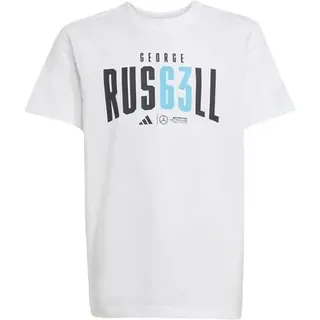 adidas Kinder Shirt Mercedes - AMG Petronas Formula One Team George Russell Kids, Größe 152 in Weiß WHITE