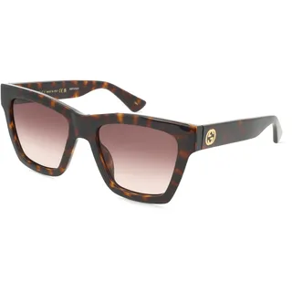 Gucci GG1714S Damen-Sonnenbrille Vollrand Cat Eye Kunststoff-Gestell, braun