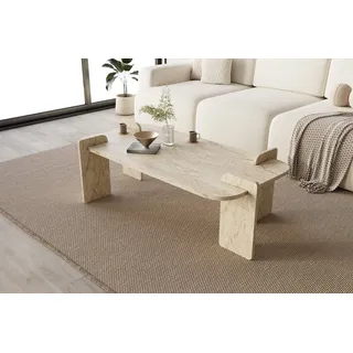 moebel17 Couchtisch Twinkle Beige Holz 60 x 120 cm
