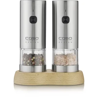 CASO Design SpiceDuo Pfeffermühle Silber unbefüllt
