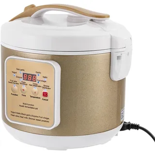 Joghurtbereiter,6L Joghurt Maschine,Knoblauch Fermenter,Türschnallen-Design,Ausschalt-Speicherfunktion,Natto Maschine für Herstellung schwarzem Knoblauch,Lebensmitteln Joghurt, Natto