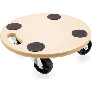 BITUXX Transportroller Rollbrett Umzugsroller Allzweckroller Rund MDF 38 x 38 bis 200kg