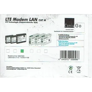 ConiuGo LTE GSM Modem LAN CAT M LTE Modem 12 V/DC - D411