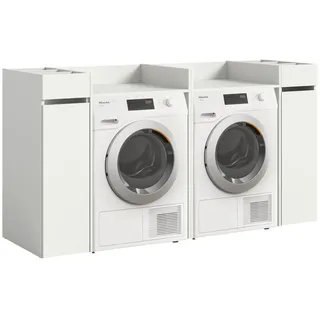 MID.YOU Waschmaschinenschrank Frillensee 190 x 101 cm Weiß