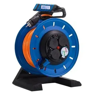 Hedi Kabeltrommel Generation 7 Champion, SR, 50m, für außen IP54, 4x Schutzkontaktstecker