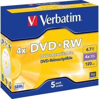 Verbatim DVD+RW 4.7GB 5er