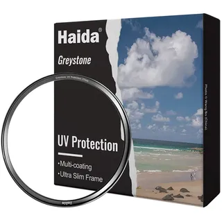 Haida 77 mm UV-Filter mit goldenem Außenring - Ultradünner UV-Linsenfilter mehrfach beschichteter Schutzfilter