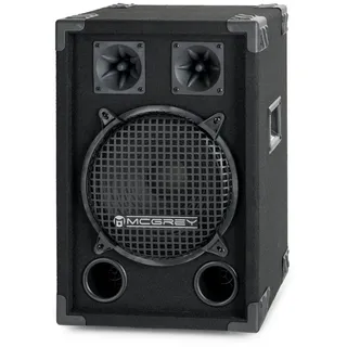 McGrey DJ-1022 Partykeller/DJ-Box 400W, 200 Watt RMS (400 Watt Max)