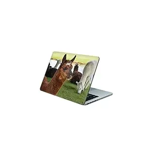 Skins4u Folie Sticker Skin Vinyl Aufkleber mit farbenfrohen Motiven für bis 17.3 Zoll 42x30cm Laptop Skin Decal Cover Lamas