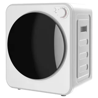 Homcom Mini Wäschetrockner 4 kg 5 Programme Bis zu 60°C, 800W/400W Weiß | Weiß