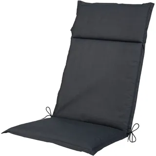 LIVARNO® Polsterauflage Houston Hochlehner mit Stehsaum 4cm (Anthrazit)