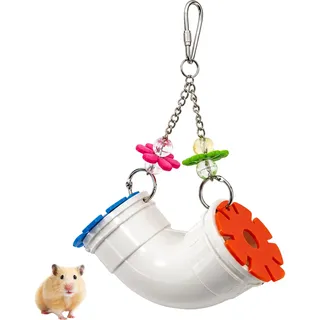 Hamster Spielzeug, Ratten Spielzeug und Meerschweinchen Zubehör, Hängende Röhren Spielzeug für Kleintiere, Frettchen Käfig und Nager Zubehör, Tunnel für Meerschweinchen und Hamster
