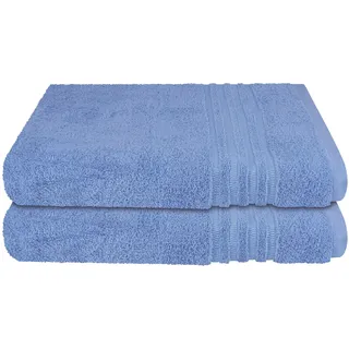 Duschtuch 2 x 70 x 140 cm hellblau