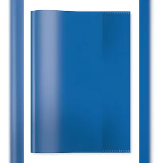 Herma Heftumschlag transparent blau Kunststoff DIN A5
