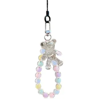 Handykette Universal, Handyanhänger, Handy Perlen Schlüsselband, Handschlaufe, Handygurt, Armband, Handyband