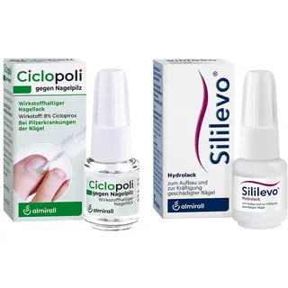 Ciclopoli gegen Nagelpilz 6,6 ml + Sililevo Nagellack 3,3 ml