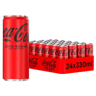 Coca Cola Zero Sugar Erfrischungsgetränk 24 x 0,33 l