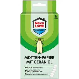 Nexa Lotte Lotte Motten-Papier Geraniol, 1 Streifen, Grün