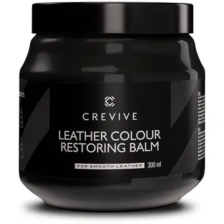 CREVIVE Leder Reparatur Set Schwarz 300 ml - Lederpflege Auto - Lederreparatur Sofa - Autositz Reparatur