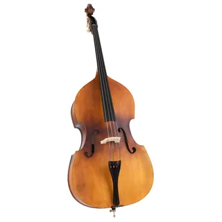 Classic Cantabile DBP-110 3/4 Kontrabass, Korpus aus gesperrtem Holz | 3/4 Größe (entspricht der geläufigen Größe für erwachsene Kontrabassisten), Hals: Ahorn, Griffbrett: Blackwood, Steg: Ahorn