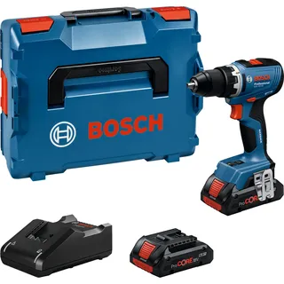 Bosch GSR 18V-65 inkl. 2 x 5,0 Ah Akku + Ladegerät + L-Boxx