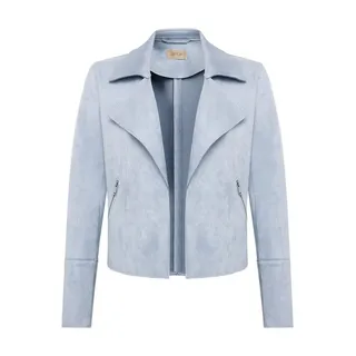 Cartoon Damen Blazer-Jacke mit offenem Saum 38, Blue Blizzard - 38