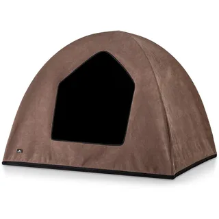 Knuffelwuff Hundehöhle Yucatan Velours XXL 120 x 100 x 95cm Braun
